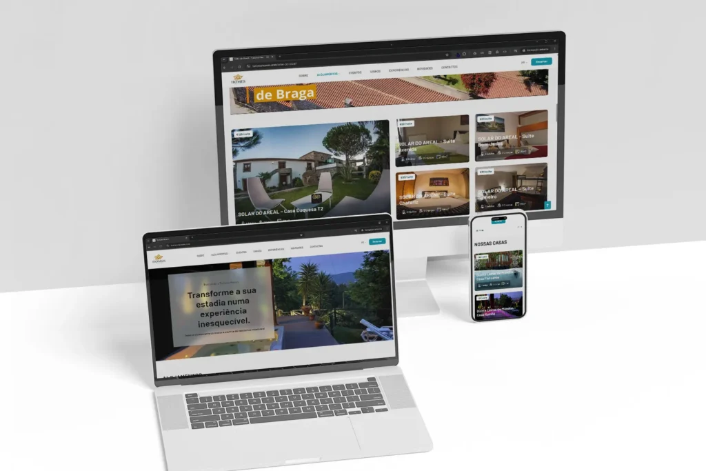 Web Design e Web Development Turismo Homes